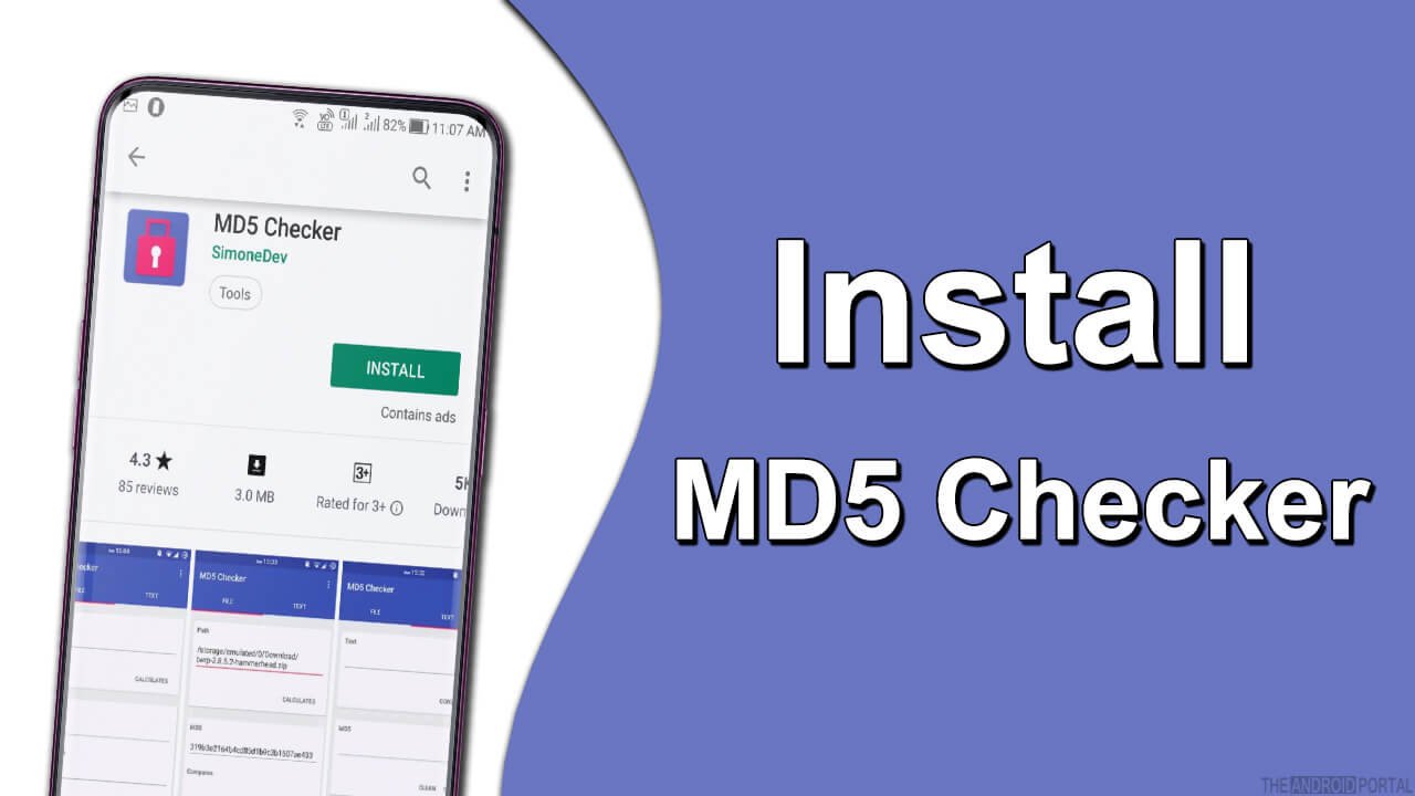 install md5 checker