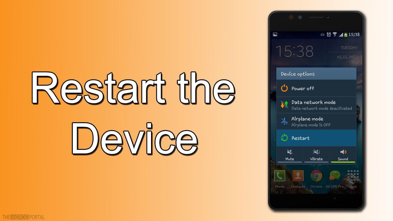 Restart the device