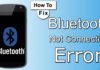 Android Bluetooth Not Connecting Error