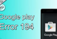 how to fix google play error194