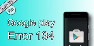 how to fix google play error194