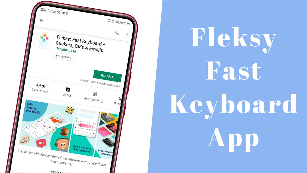 Fleksy_ Fast Keyboard + Stickers, GIFs & Emojis Android App