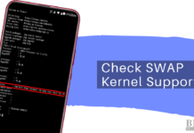 How to check Swap kernel support on your Device