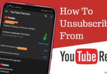 How To Unsubscribe From YouTube Red