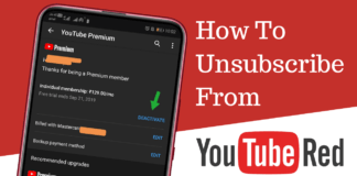 How To Unsubscribe From YouTube Red