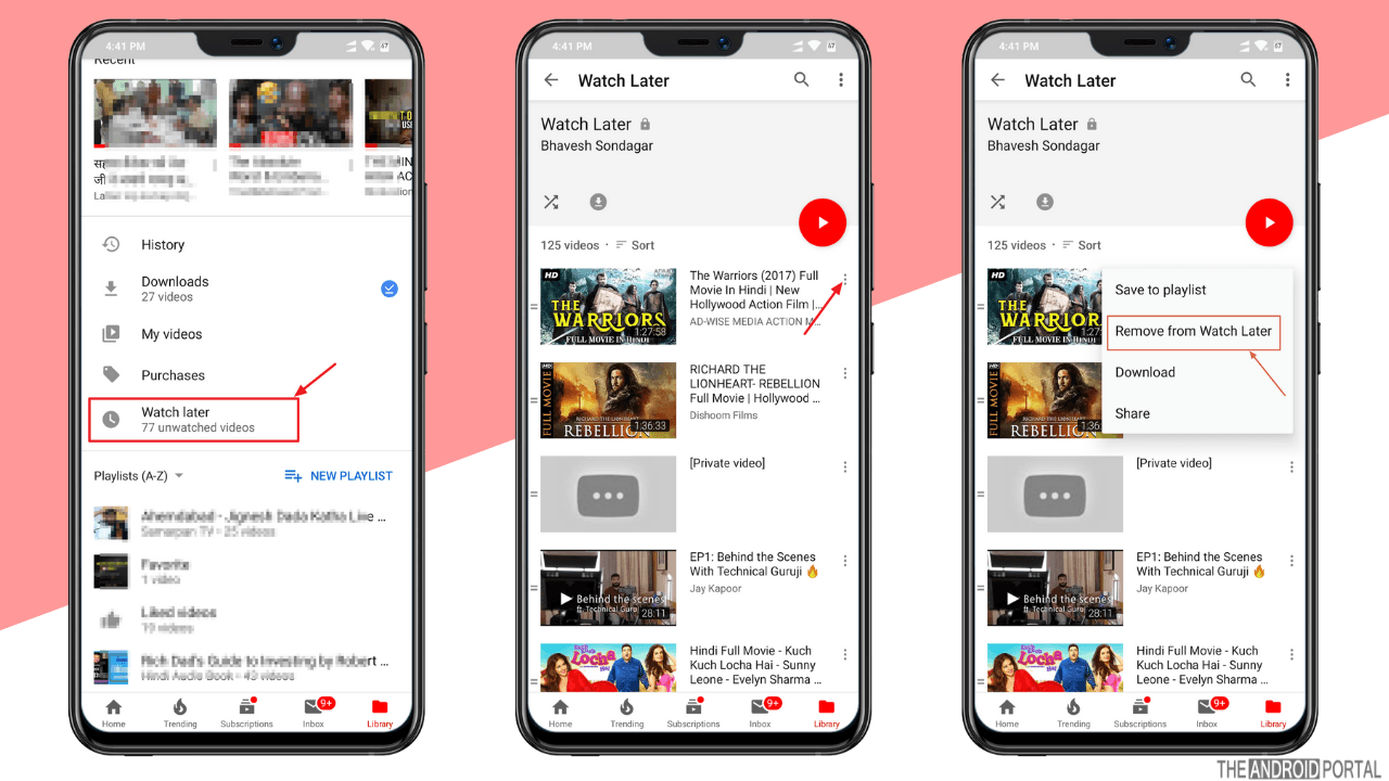 how to delete watch later on youtube