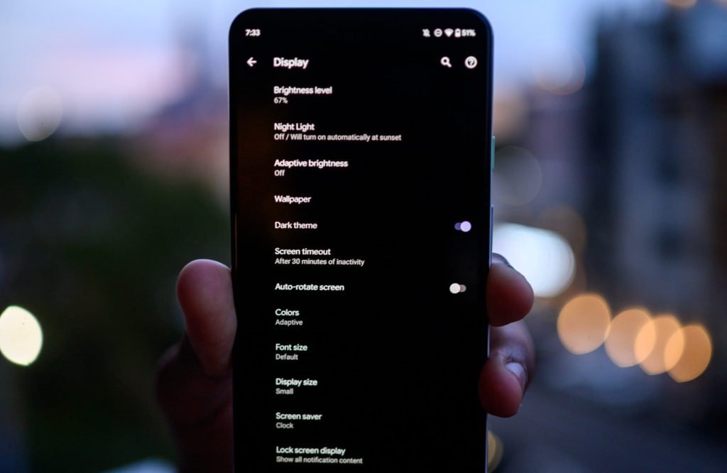 Android 10 Dark Mode