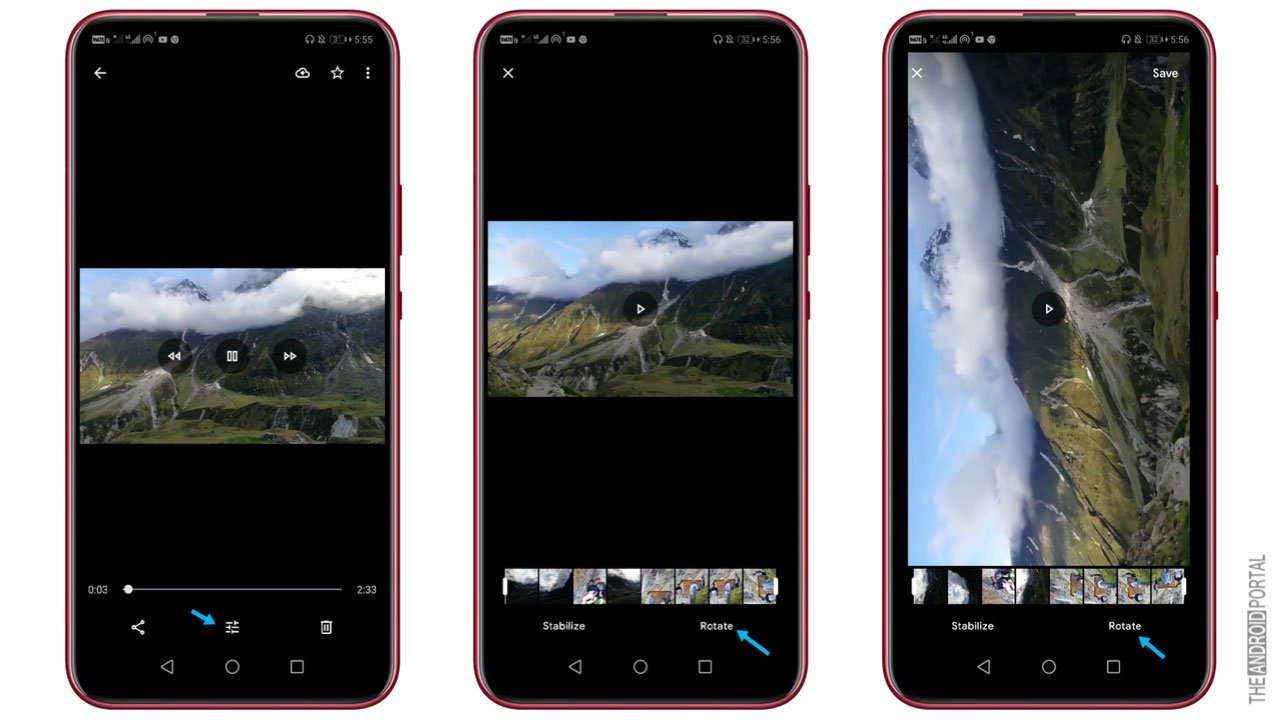 How To Rotate A Video In Android With The Help Of Google photos