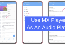 Use MX Player As An Audio Player