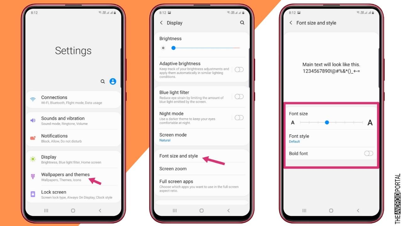 Guide To Change The Font Size On Samsung Galaxy A50s