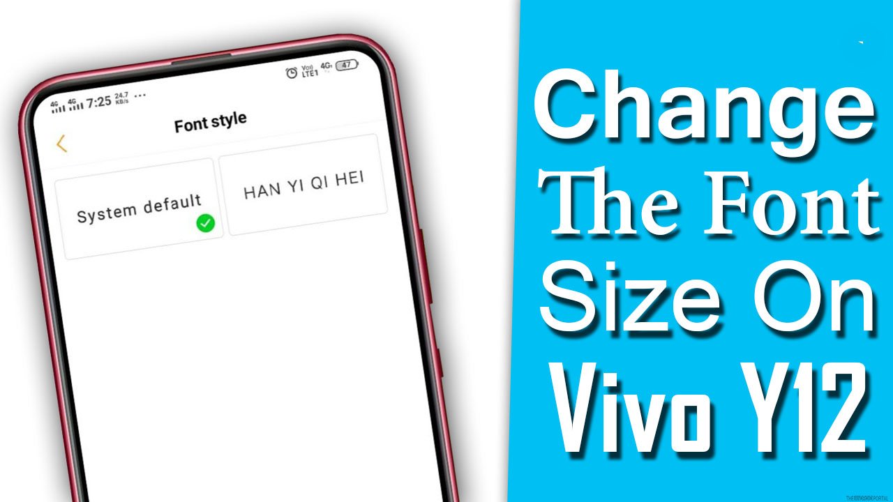 How To Change The Font Size On Vivo Y12