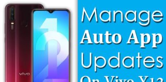 How To Manage Auto App Updates On Vivo Y12