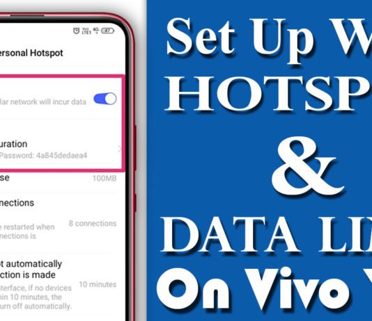 Set Up Wi-Fi Hotspot and Data Limit on Vivo Y12