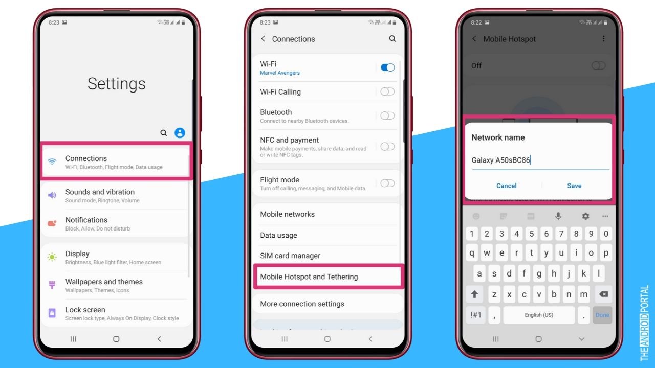 How To Set Up Wi-Fi hotspot on Galaxy A50s