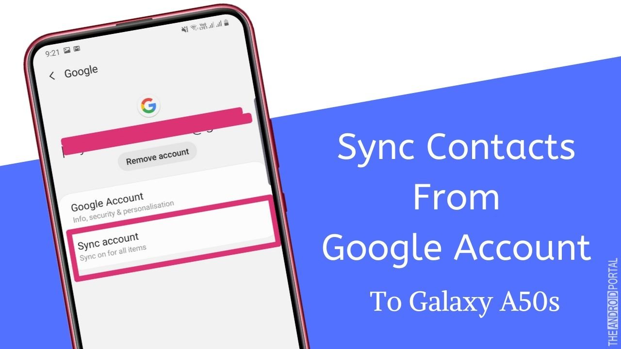 How To Sync Contacts From Google Account To Galaxy A50s
