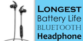 Longest Battery Life Bluetooth Headphone.