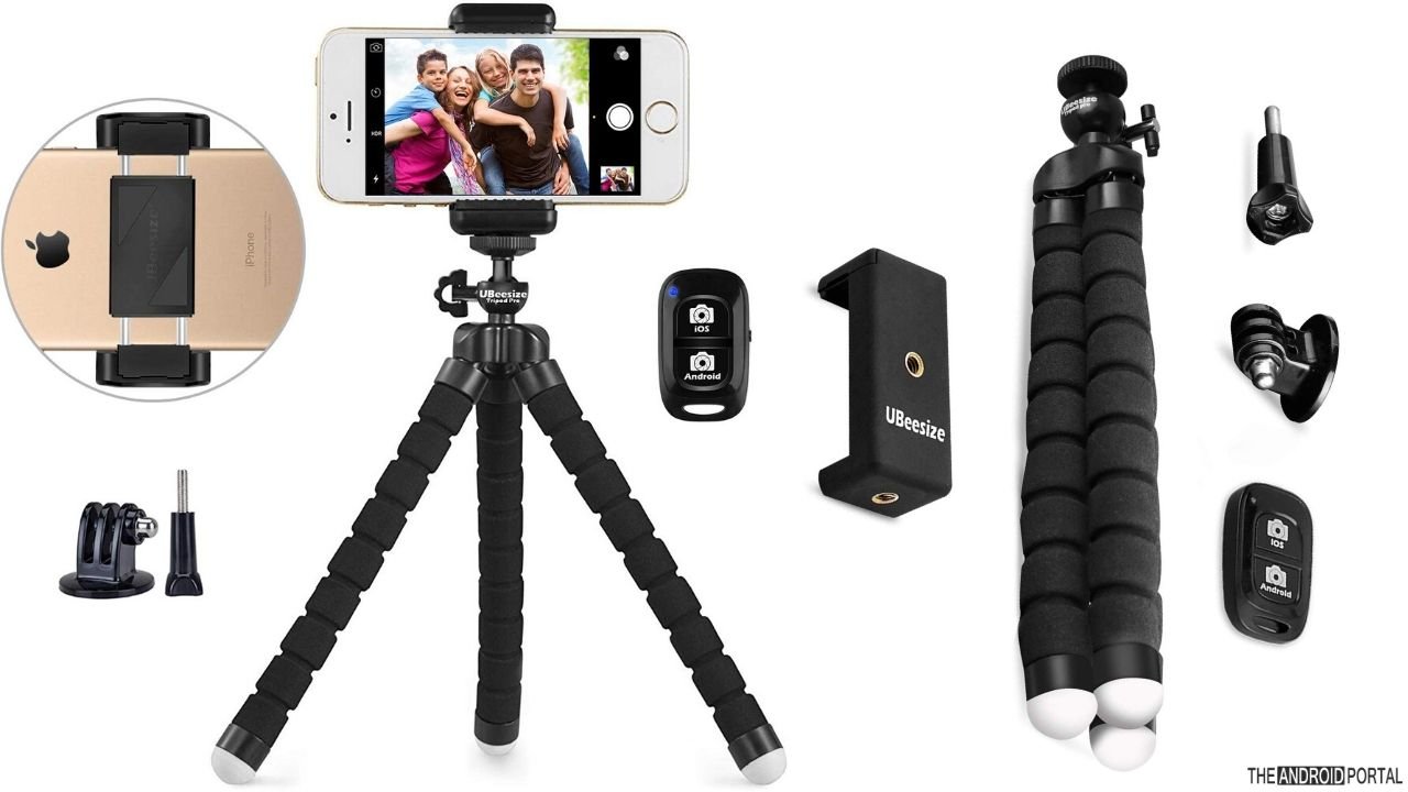 UBeesize Adjustable And Portable Smartphone Tripod