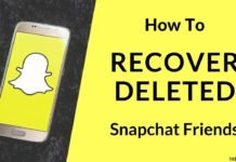 How To Recover Deleted Snapchat Friends