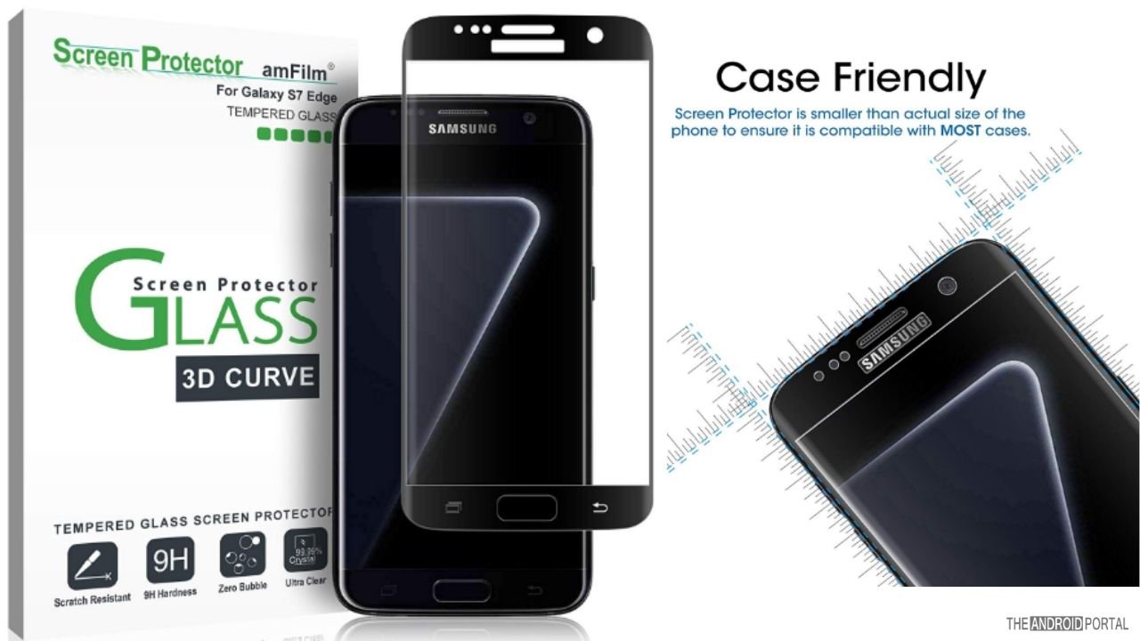 amFilm Glass Screen Protector for Galaxy S7 EdgeTempered Glass