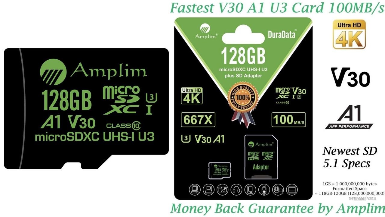 Amplim 128 GB Micro SD Card