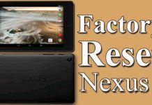 Factory Reset Nexus 7