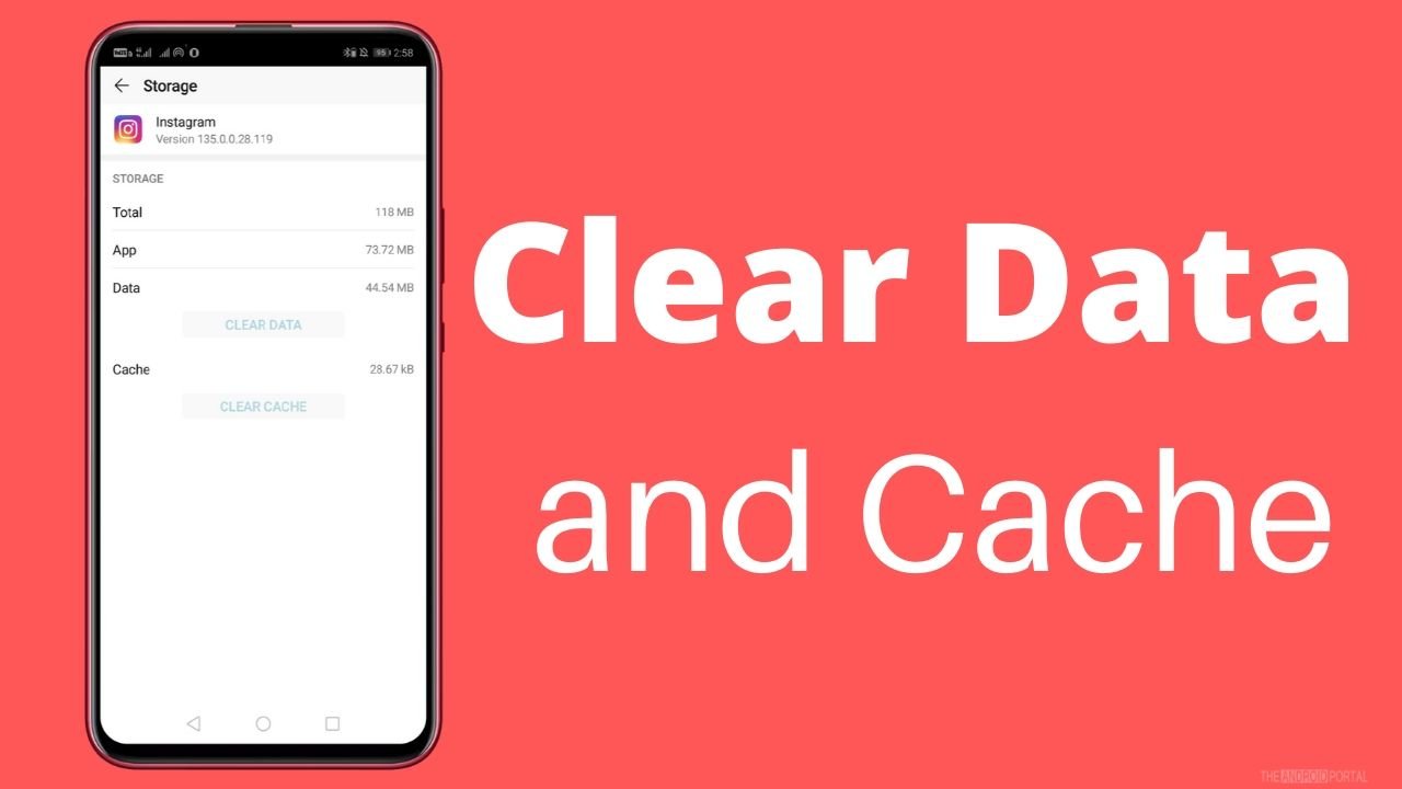 Clear Data and Cache
