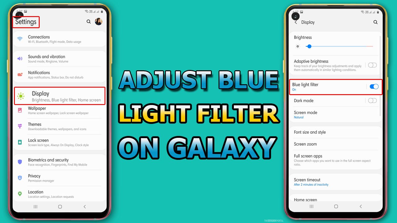 Adjust Blue Light Filter on Samsung Galaxy Phones1