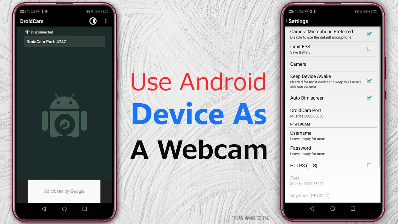 Guide To Use Android device As A Webcam