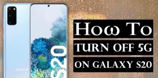 How To Turn Off 5G On Samsung Galaxy S20