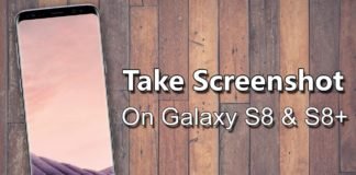 Take Screenshot On Samsung Galaxy S8 and S8+.