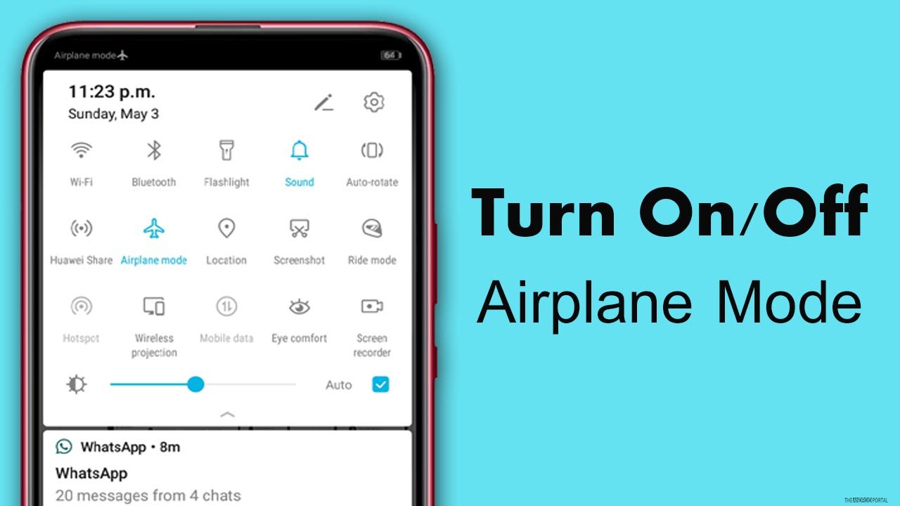 Turn On Off The Airplane Mode