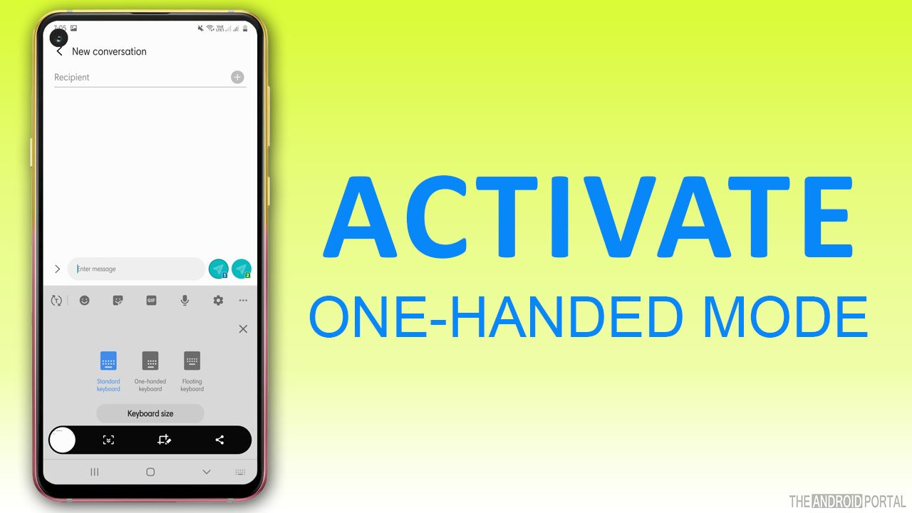 Activate One-Handed Mode