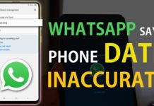 How To Fix Whatsapp Says Phone Date Inaccurate Issue