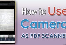 How to Use Camera As PDF Scanner