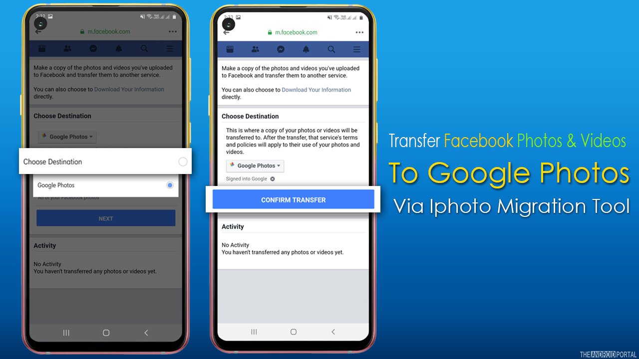 Transfer Facebook Photos And Videos To Google Photos Via Iphoto Migration Tool1