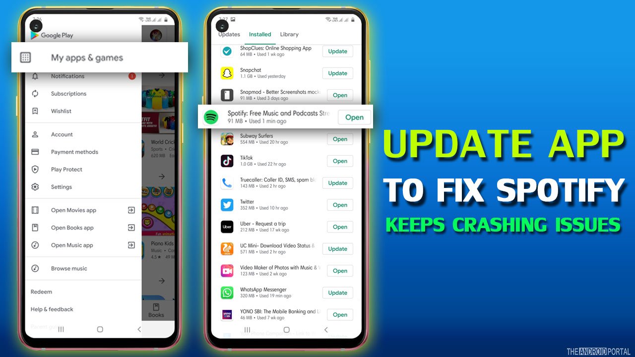Update App To Fix Spotify Keeps Crashing Issues
