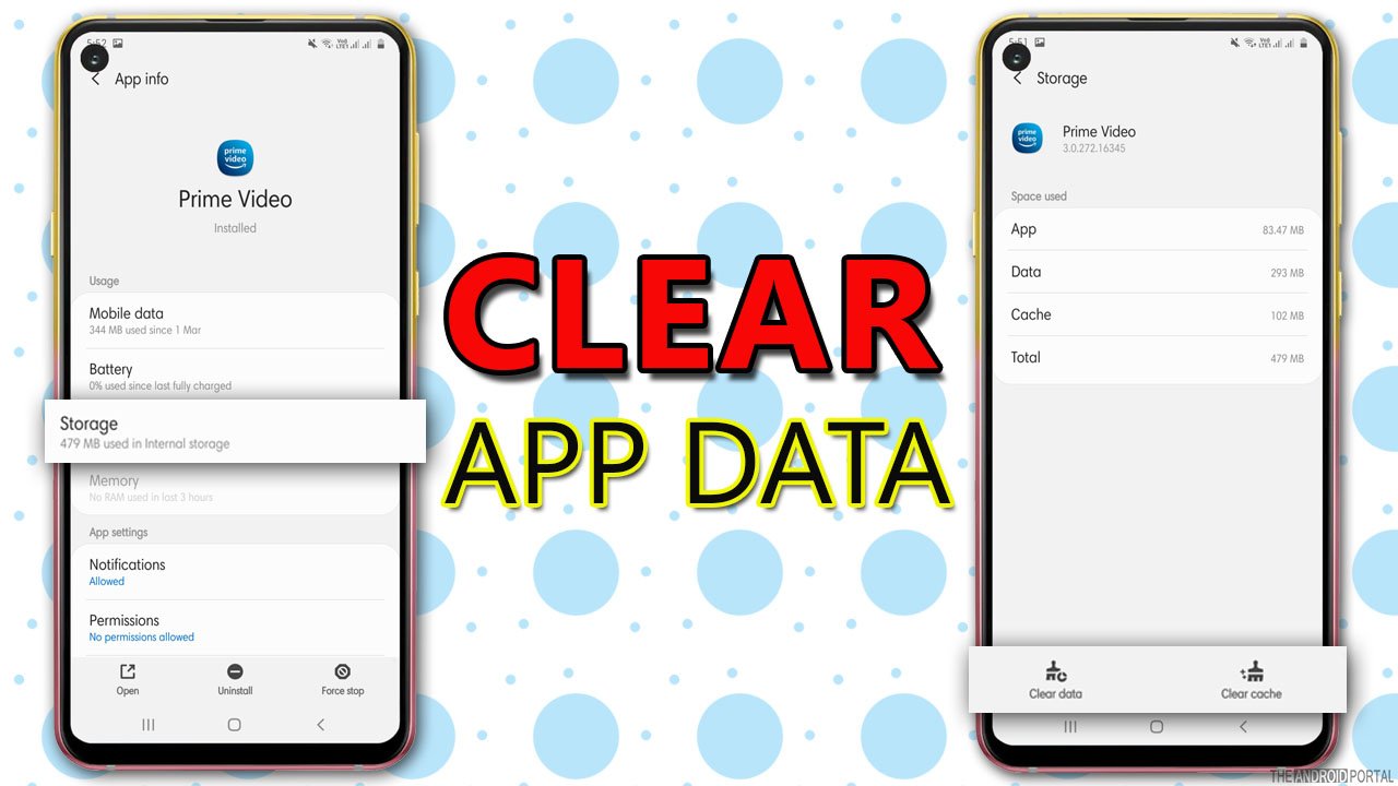 clear app data
