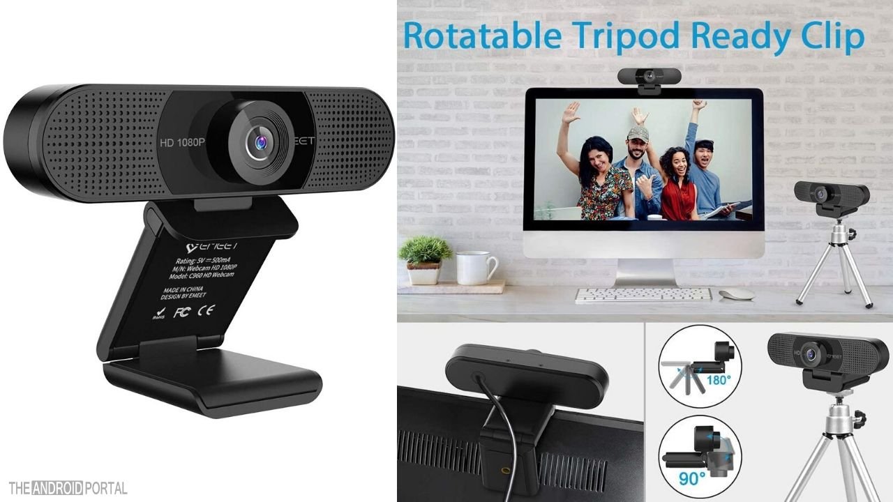 eMeet Webcam Full HD Webcam With Microphone