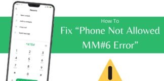How to Fix Phone Not Allowed MM#6 Error