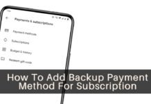 How To Add Backup Payment Method For Subscription