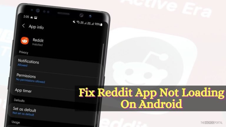 How To Fix Reddit App Not Loading On Android