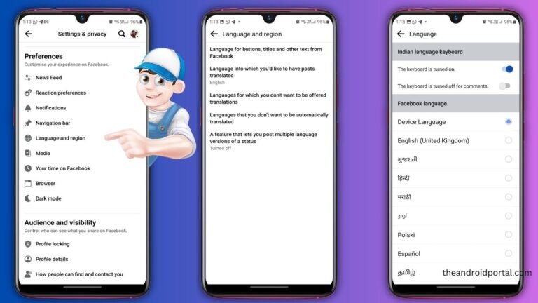 Step by step guide to change Facebook language on FB Android App