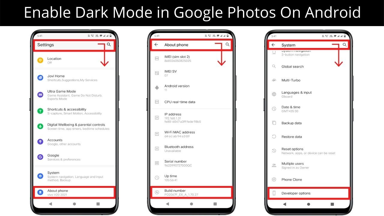 Enable Dark Mode in Google Photos On Android