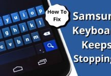 Samsung Keyboard Keeps Stopping