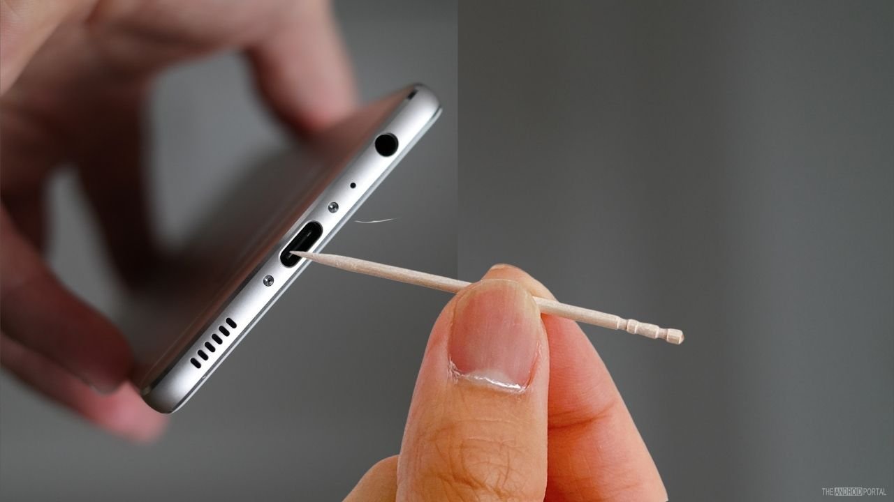 How To Clean The Charging Port With a Toothpick