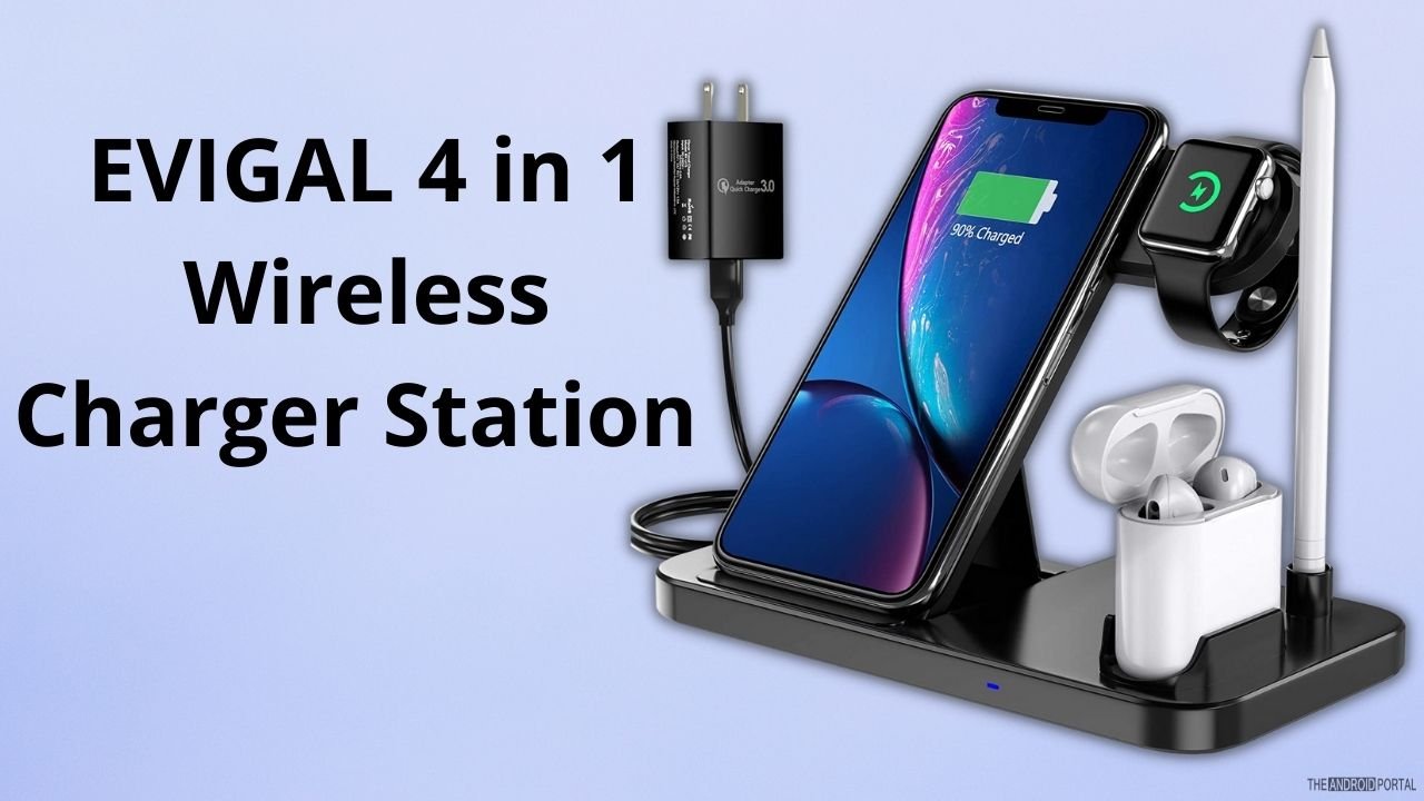 EVIGAL 4 in 1 Wireless Charger Station 