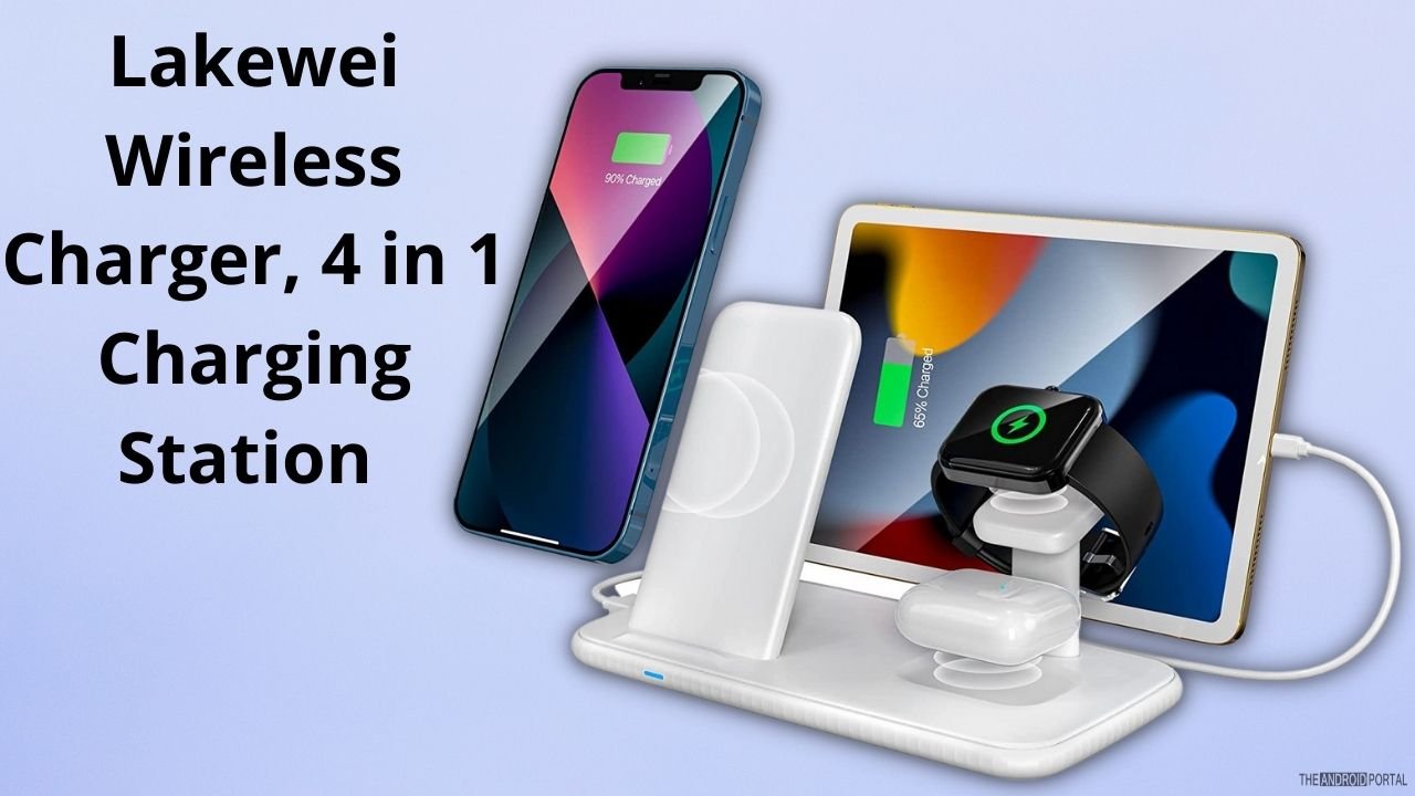 Lakewei Wireless Charger, 4 in 1 Charging Station 