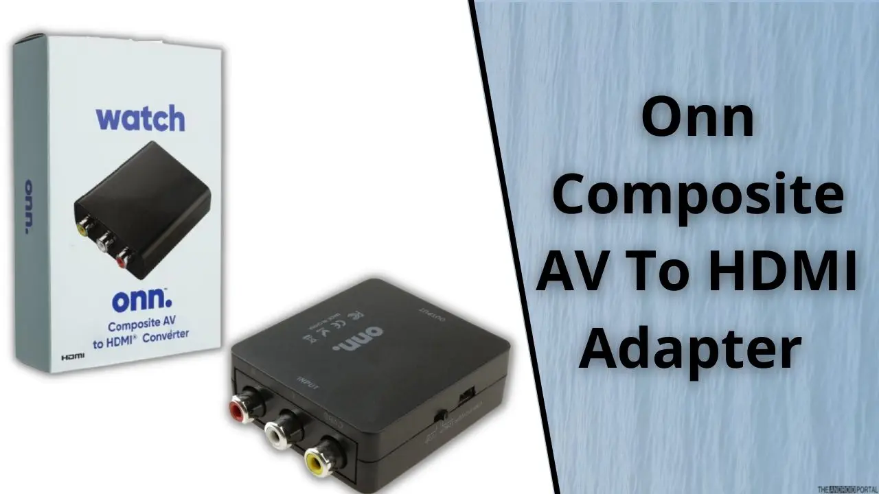 Onn Composite AV To HDMI Adapter 