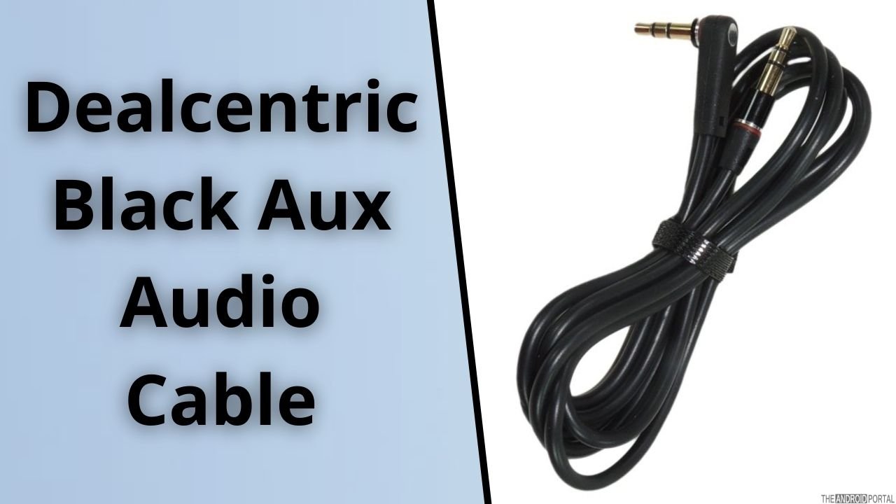 Dealcentric Black Aux Audio Cable