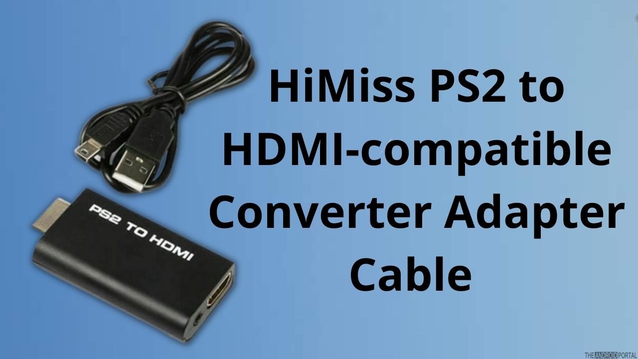 HiMiss PS2 to HDMI-compatible Converter Adapter Cable 